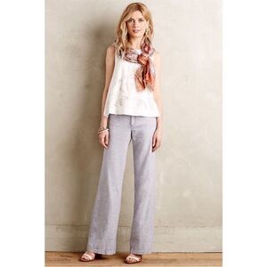 Pilcro & The Letterpress Summer Sounds Trousers Cotton Wide Leg Dress Pant 29